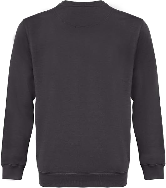 WORK IDEA Men's Round Neck Sweatshirt, Workwear, Basic Pullover for Men - 3
