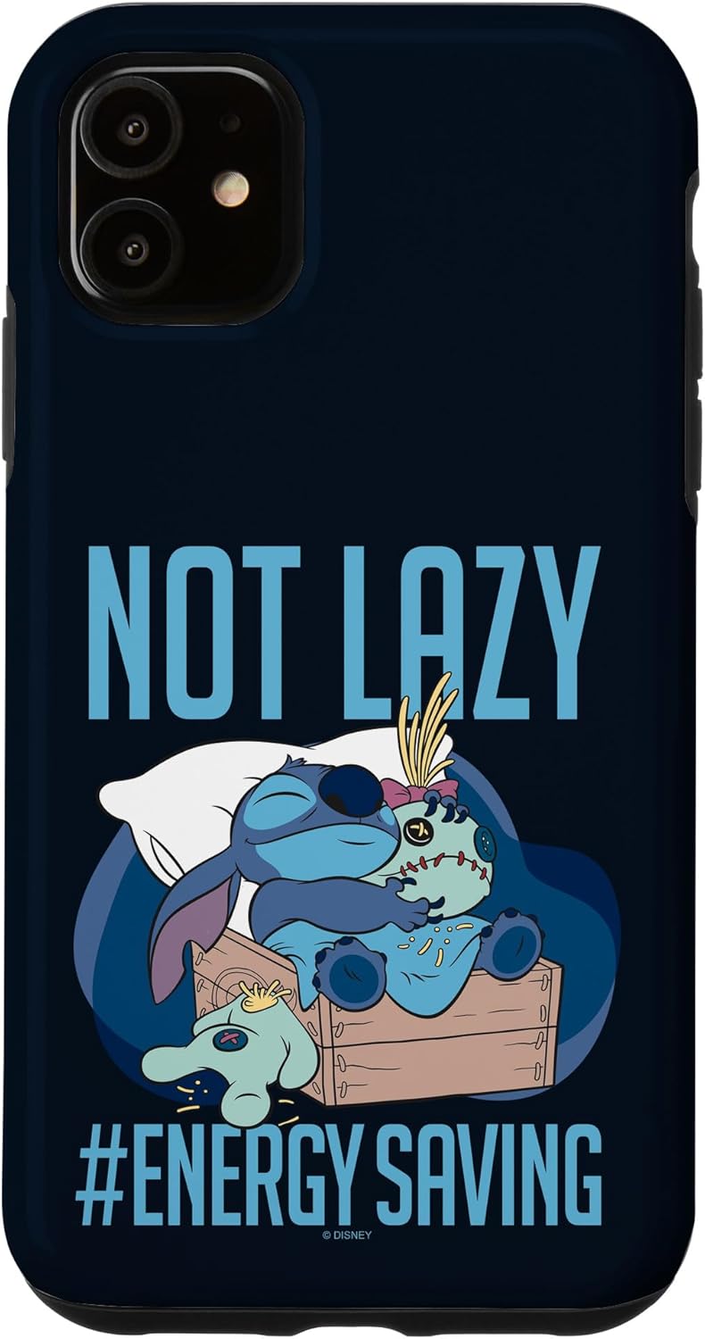 Disney Lilo & Stitch Not Lazy Energy Saving Case for iPhone 17 Pro Max