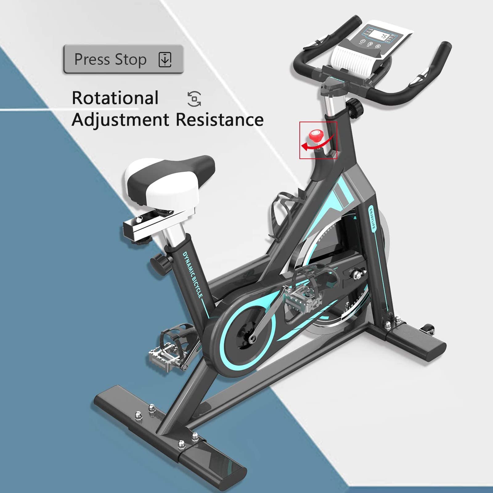 Seria rowerów pionowych, Rower treningowy do jazdy na rowerze stacjonarnym, Rower treningowy z napędem pasowym, Rower stacjonarny do jazdy w pomieszczeniach, Cicha jazda na rowerze fitness