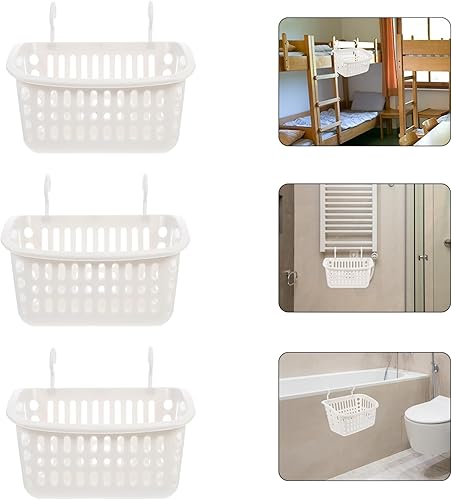 Miniatura 9 de Luxshiny Caddys - Cesta colgante para ducha, organizador de conexión de plástico, con gancho para baño, champú, acondicionador, cocina, despensa,