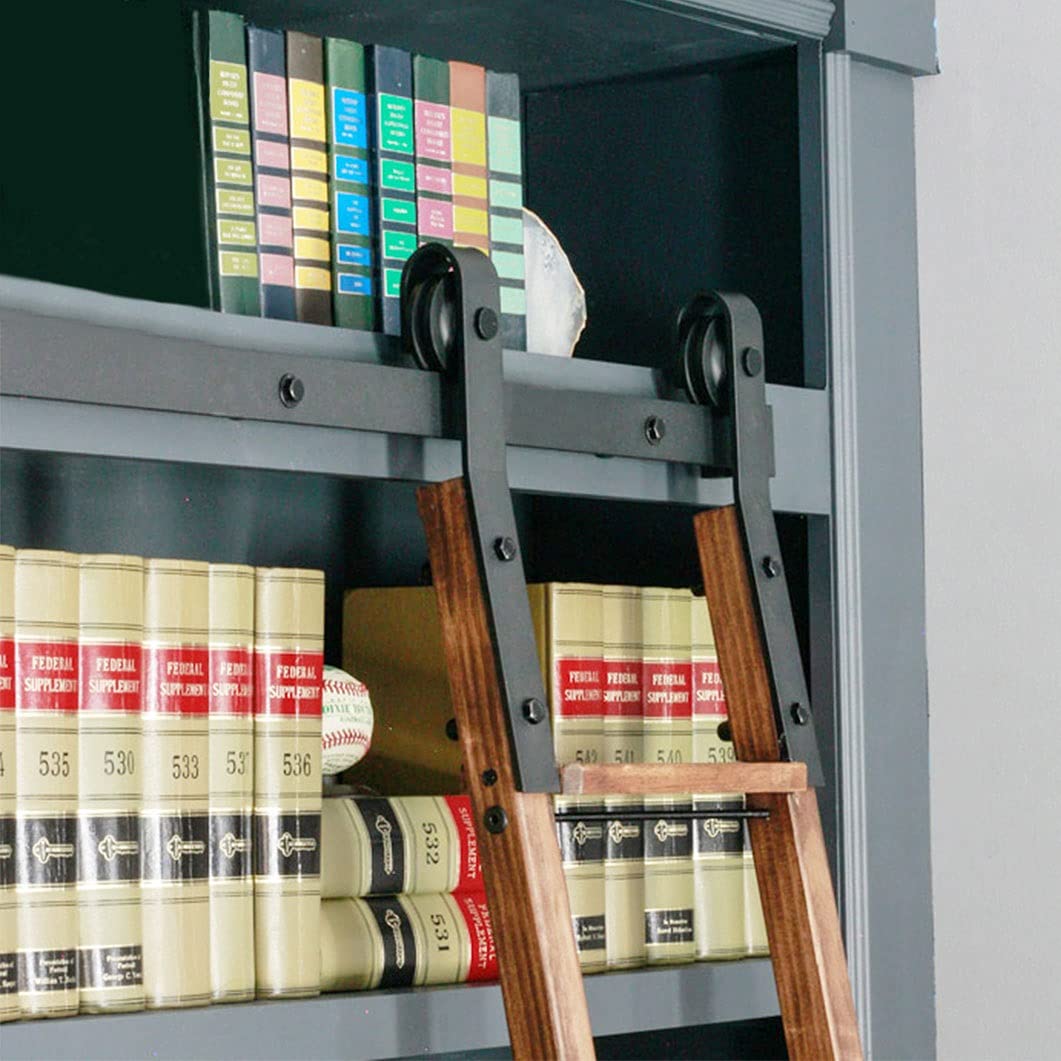 Kit matériel porte de grange coulissante MiroDo 200cm pour rail de bibliothèque de bureau