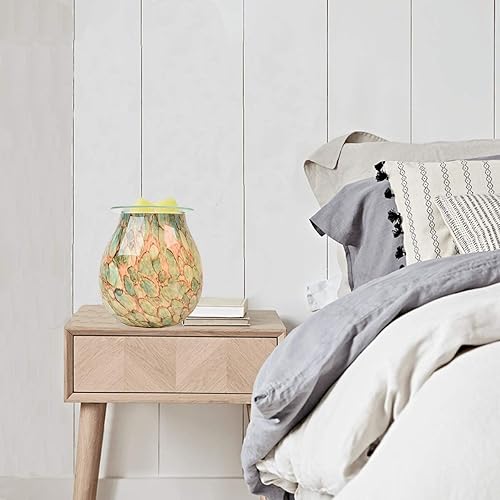 Miniatura 2 de EQUSUPRO Calentador de Aceite Esencial Eléctrico de Vidrio, Quemador de Incienso Eléctrico de Cera para Tartas, Calentador de Cera de Fragancia,