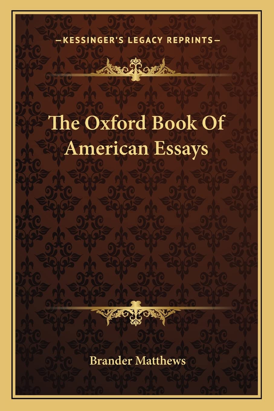The Oxford Book Of American Essays
