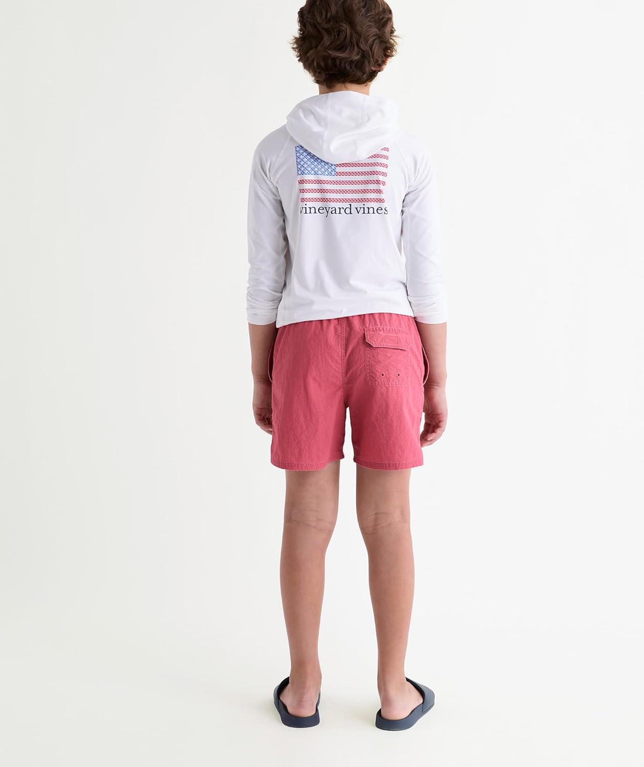 Vineyard Vines Boys' Island Swim Trunks, Mariner, XL