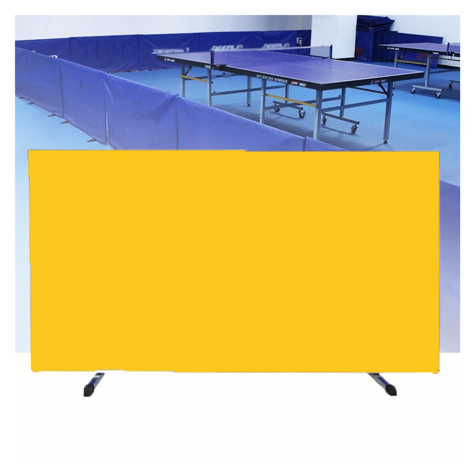 Tischtennis-Absperrung, Übungszaun, Sichtschutzzaun für individuelles Training, verstellbare Drehhalterung, 140 x 75 cm