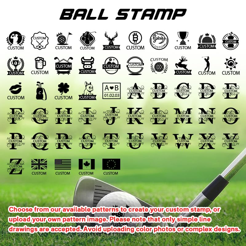 ORYG Custom Golf Ball Stamp Personalized Long Lasting Golf Ball Marker - Effortlessly Customize Your Golf Balls with Unique Markings - Golf Accessories Gift for Golf Enthusiasts, Includes Ink Bottle