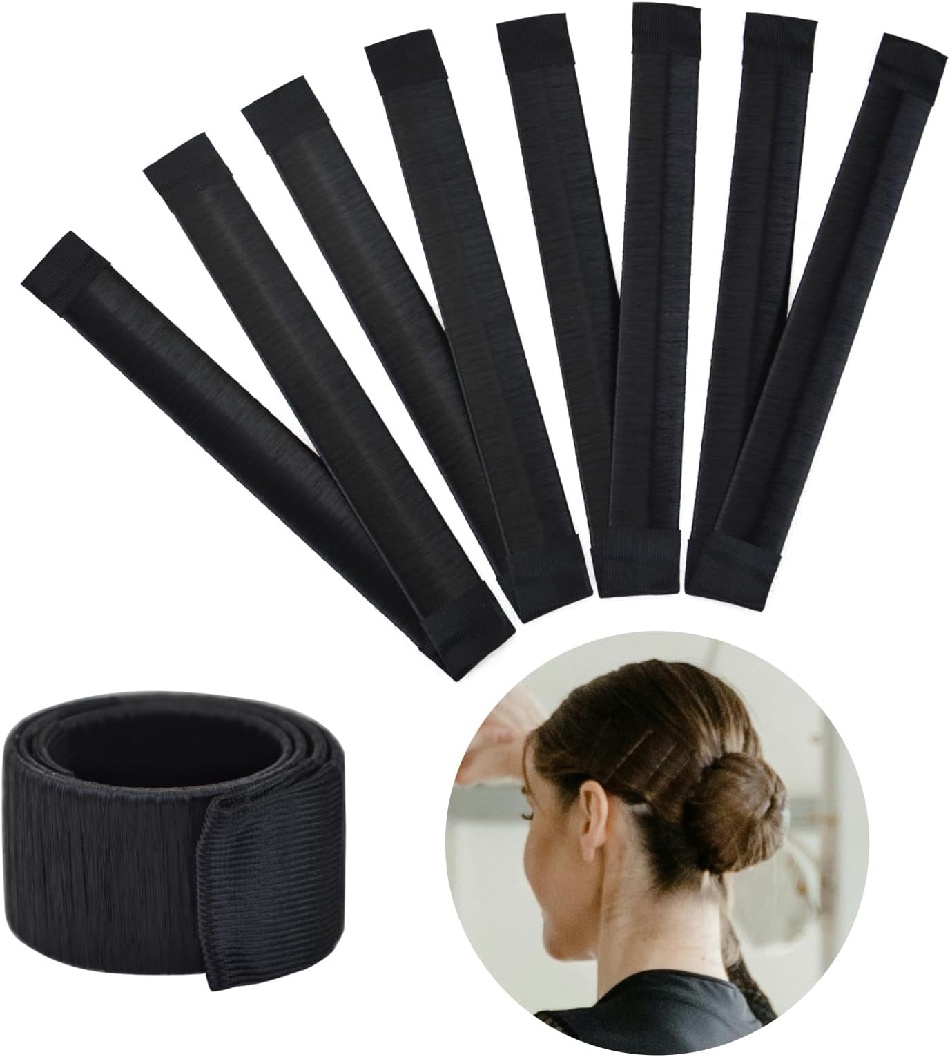 CCIJESW 8Pcs Hair Bun Maker for Hair,Easy Hair Bun Maker