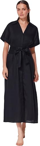 Gottex Hokkaido Shirt Dress Cover-Up - Hidden Front Button Closure, Collared, Sh