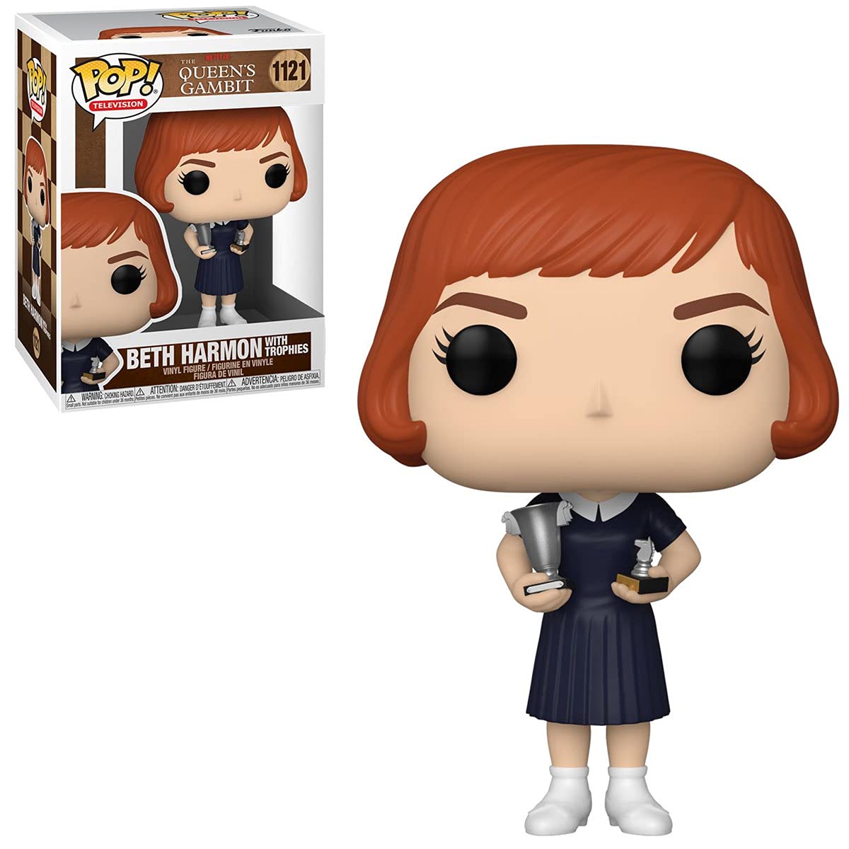 Funko POP! クイーンズギャンビット　フィギュア Amazon.com: Funko Pop! TV: The Queen's Gambit - Beth Harmon with