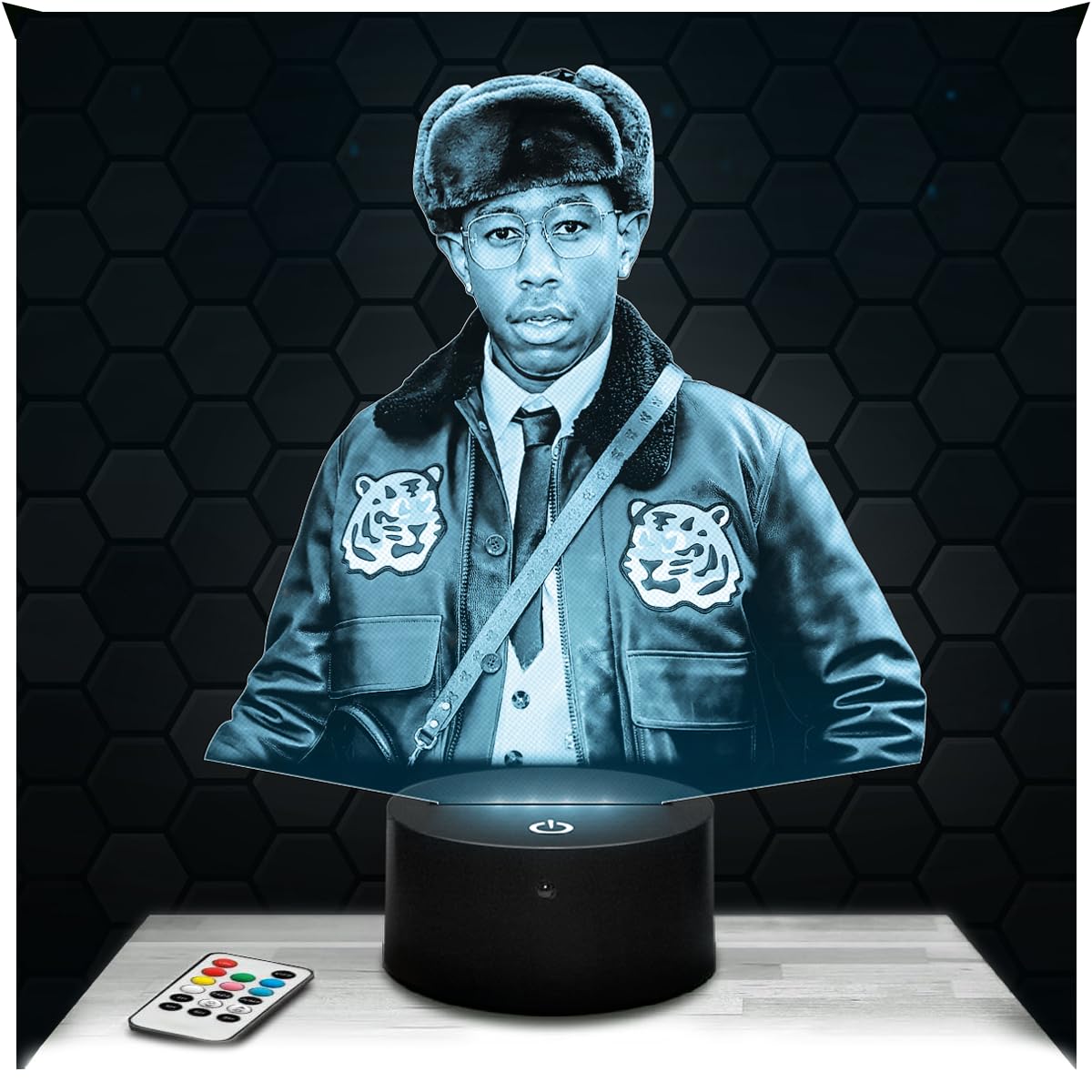 Lampephoto.fr - 3D Lamp Tyler Creatorreator Producer Actor Director, Touch LED Night Light, 3D Hologram Effect, Christmas Birthday Gift Idea for Men Women, Bedroom Decoration Object โ image 1