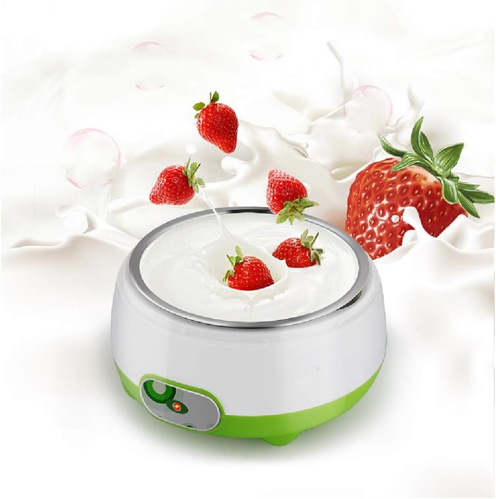 Home Yogurt Making Machine -Automatic Thermostat Household Split Cup Multi-Function Natto Rice Wine Yogurt Machine Stainless Steel Liner