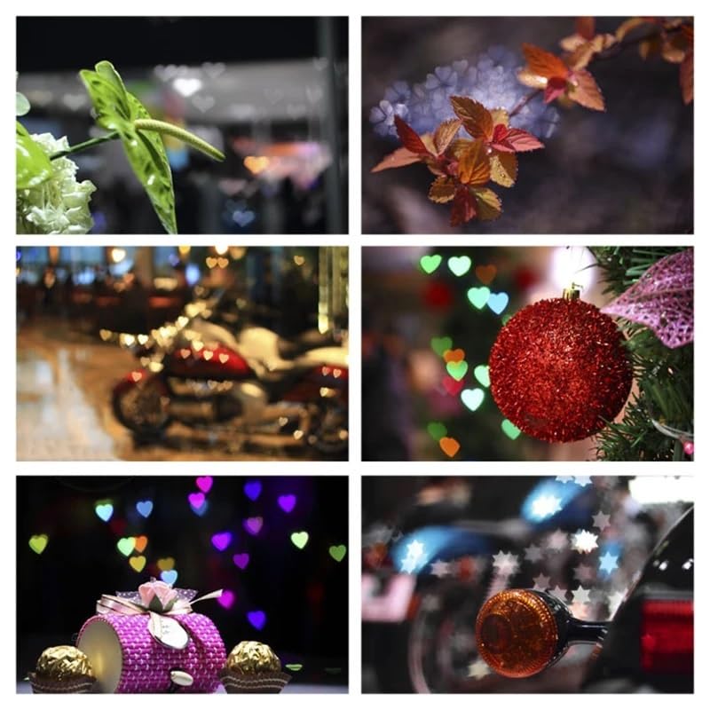 10 w 1 Bokeh efekt defocused filtr osłony obiektywu do artystycznej romantycznej fotografii nocnej (77 mm)