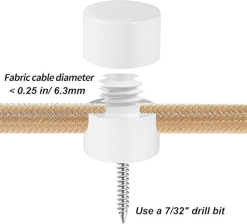 Miniatura 5 de Paquete de 6 ganchos de aluminio para colgar en el techo, ganchos de techo súper carga, ganchos de techo blancos para luces colgantes, gancho de