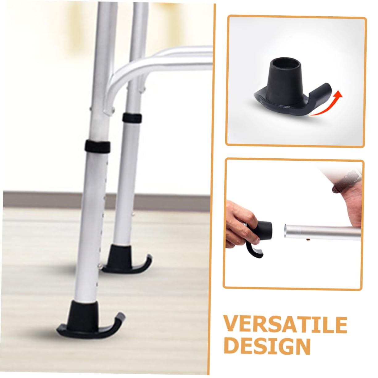 BESPORTBLE Tappetini da Slitta Antiscivolo cursori o alianti del deambulatore Il deambulatore scivola per Gli Anziani Accessori per bastoni per Anziani Accessori per Camminatori plastica