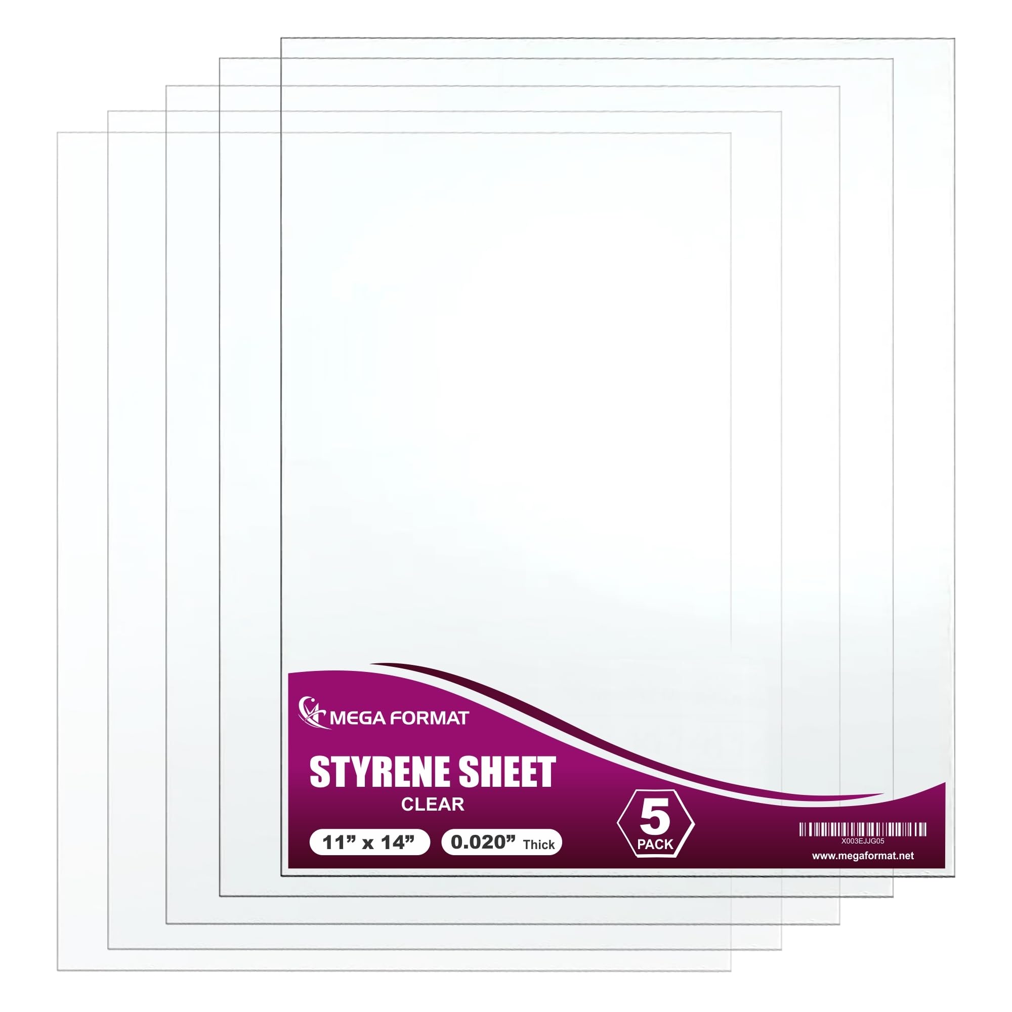White Polystyrene Sheets - Craft & Display Plastic -28