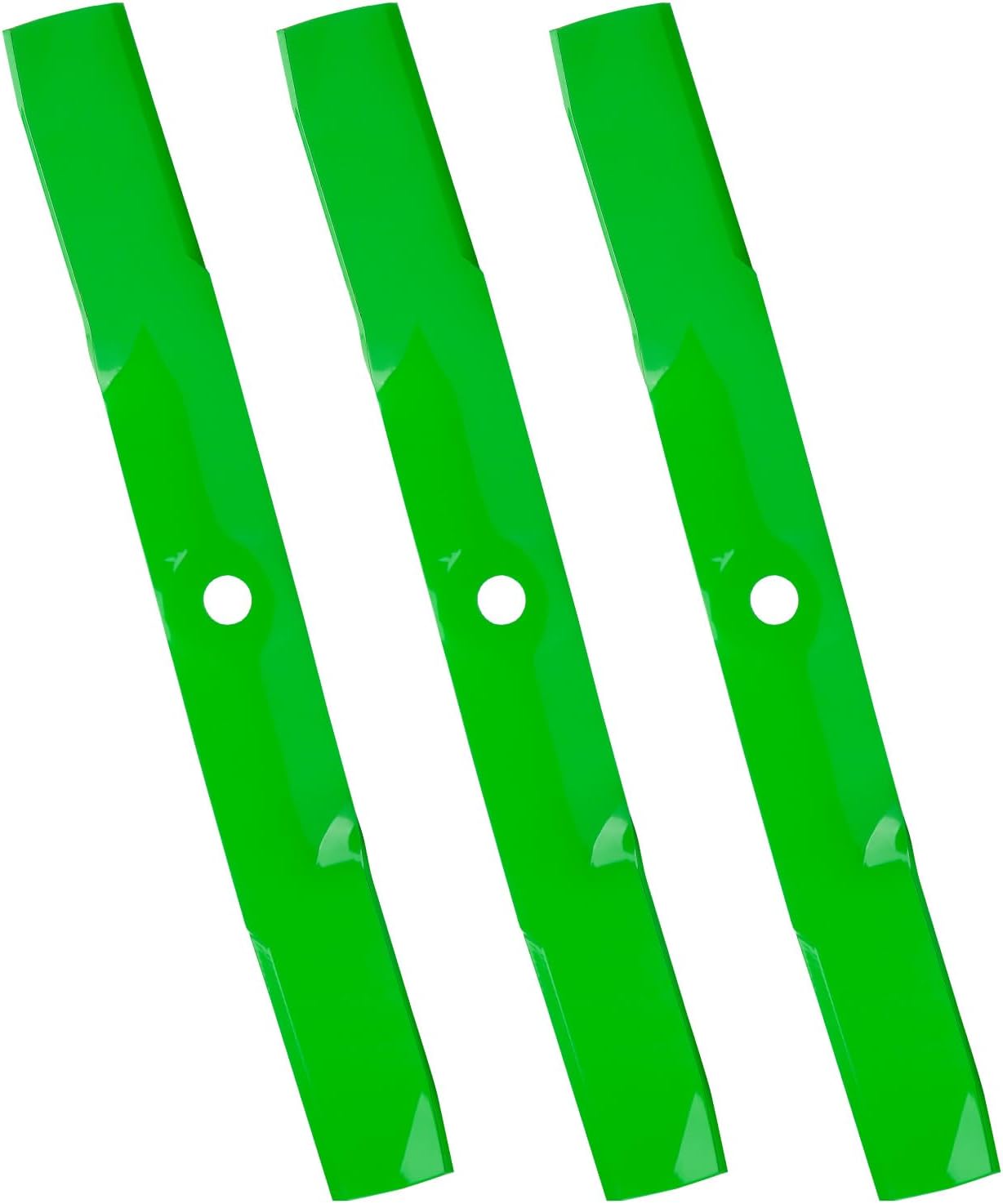 Lawn Mower Blades Medium Lift with 62 inches Decks Fits for M143504 for John Deere 2025R 2027R 2032R 2210 2305 2320 2520 X465 X475 X485 X495 X575 X585 X595 X748 X749, 3 PCS