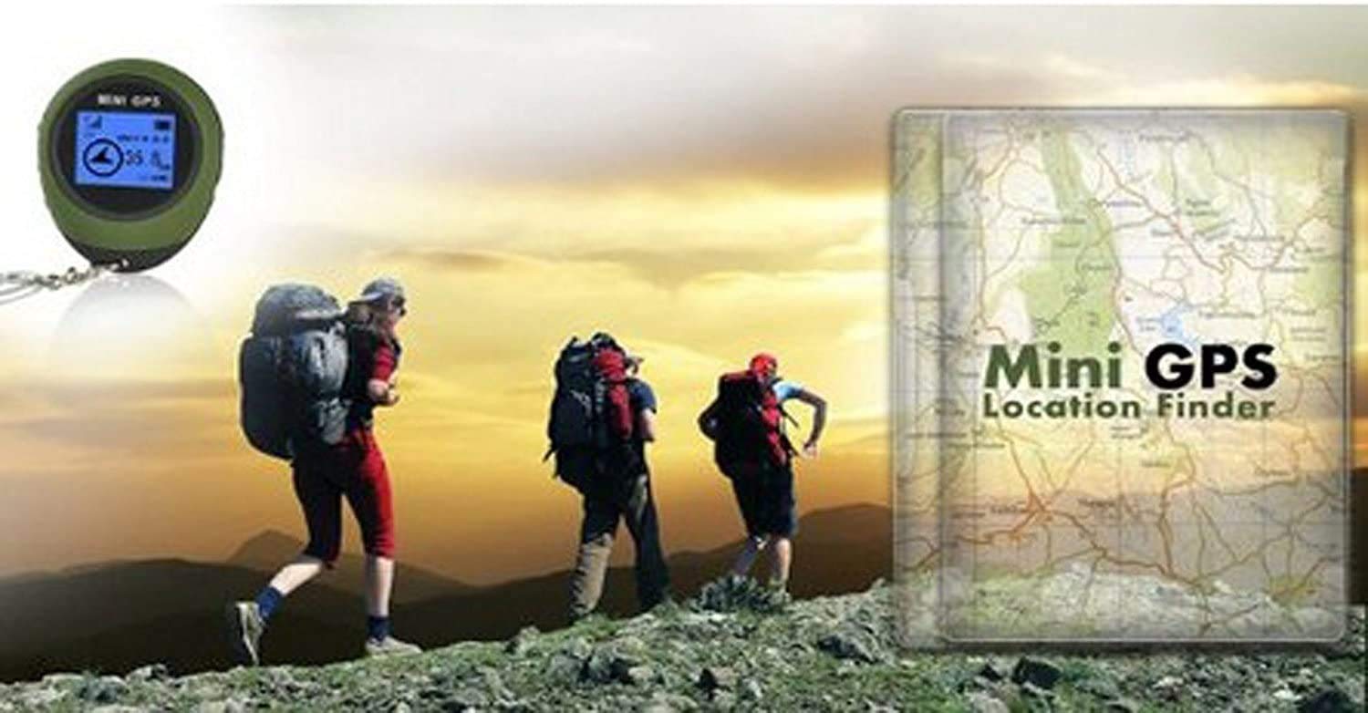 Winterworm - Llavero GPS portátil, tamaño reducido, dispositivo geolocalizador ideal para ciclismo, senderismo, excursiones en la naturaleza y «geocaching»