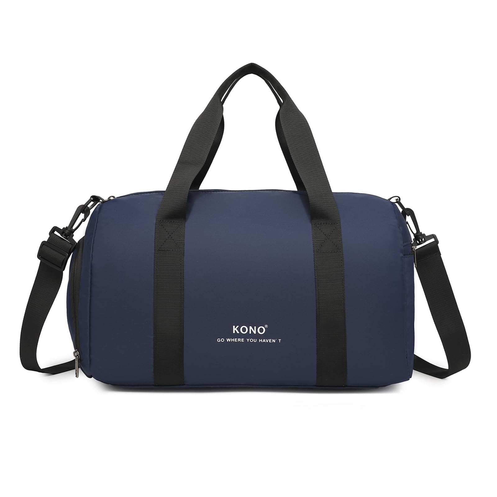 Kono Ryanair 40x20x25 Cabin Bags Waterproof Carry on Holdall Bag with Shoulder Strap Hand Luggage Bag Easyjet Flight Bag with Shoe Pouch (Navy)