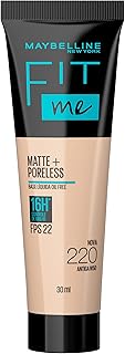 Base líquida maybelline ny fit me matte fps 22 cor 220 (antiga n150)