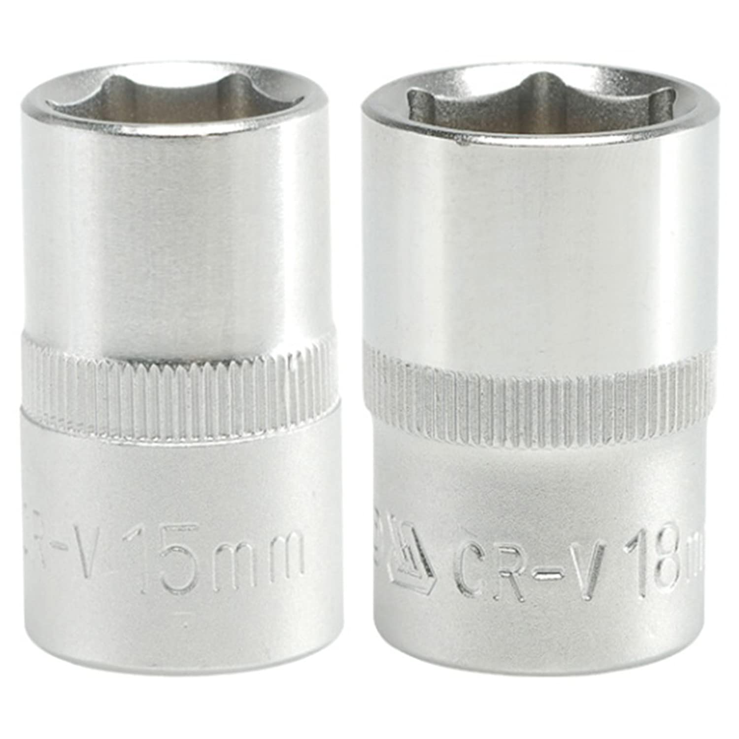 Yato combo Set of 2 Hexagonal Sockets YT-1208(15mm), YT-1211(18mm) with length of 38mm and 1/2 inch drive made of chromium Vanadium-Pack of 2 (B094JTXVGZ) Amazon Price History, Amazon Price Tracker