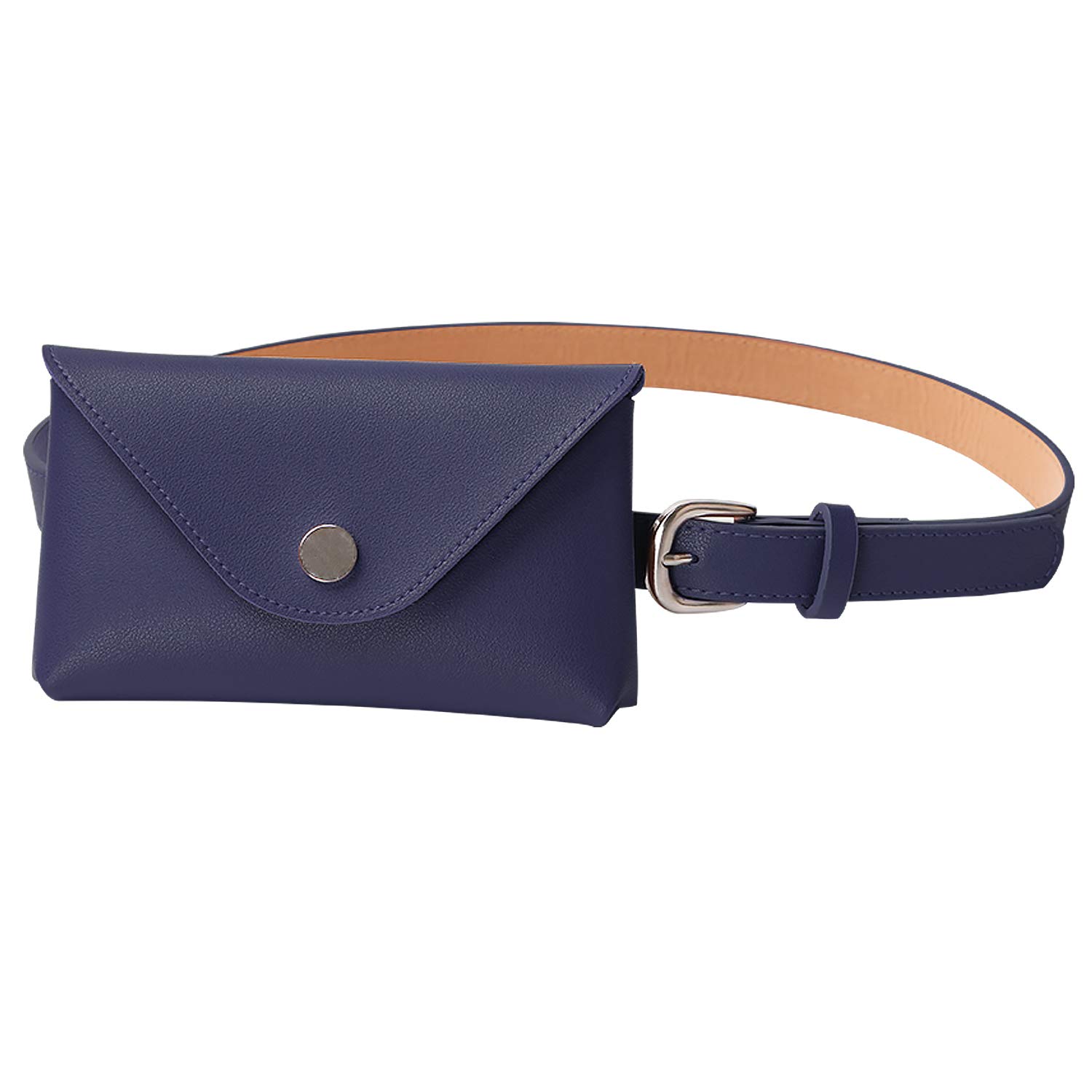 JASGOOD Womens Leather Belt Fanny Pack with Removable Belt Tassel Waist Pouch Fashion Belt Bags