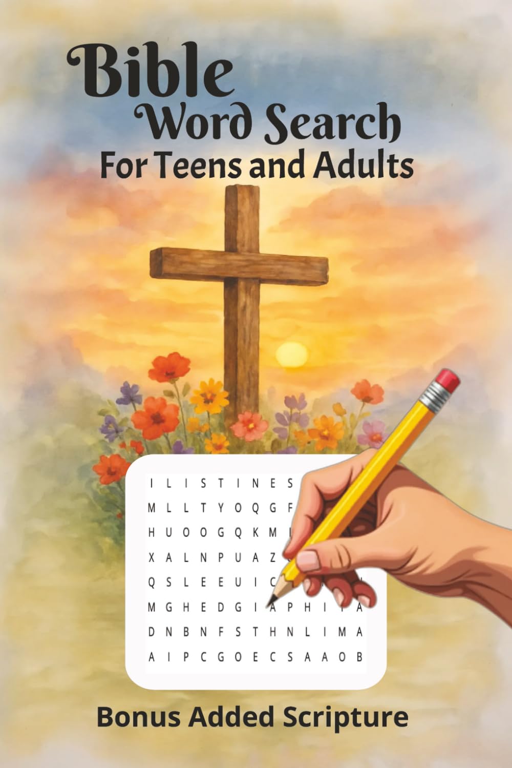 Bible Word Search for Teens and Adults: 60 Inspiring Puzzles with Scripture on Every Page