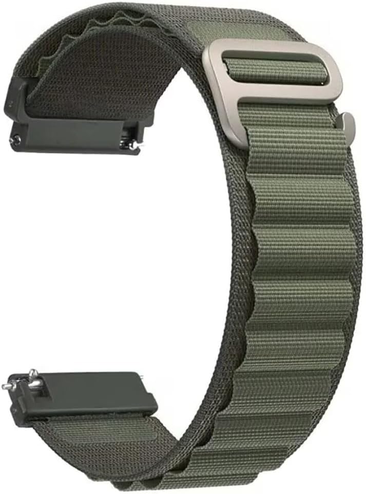 AONES Alpine Nylon Loop Watch Strap Compatible for Evolves Nextfit Song Touch Smartwatch Band