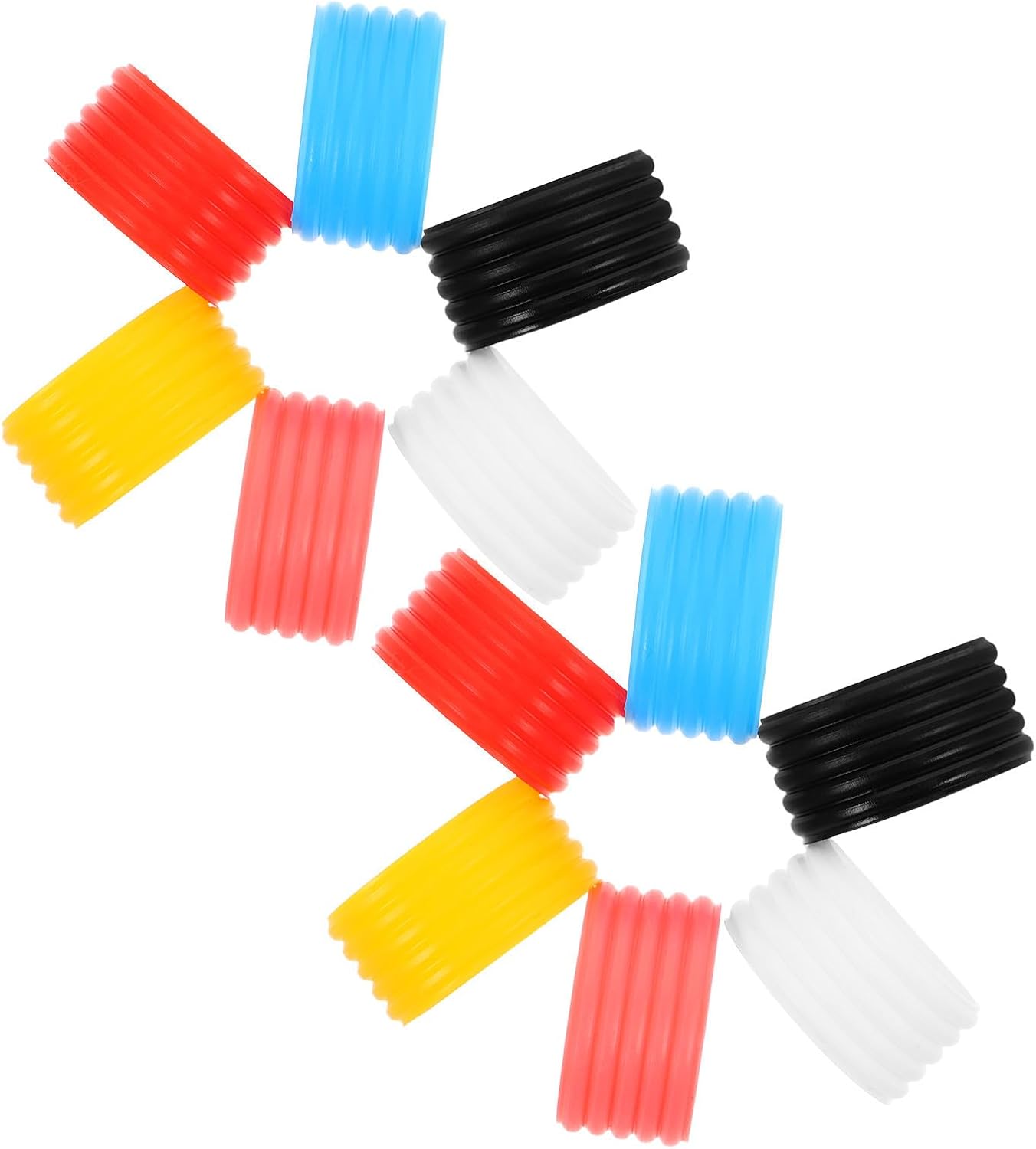 Luxshiny Silicone Overgrip Stopper Bands 12pcs for Tennis and Badminton