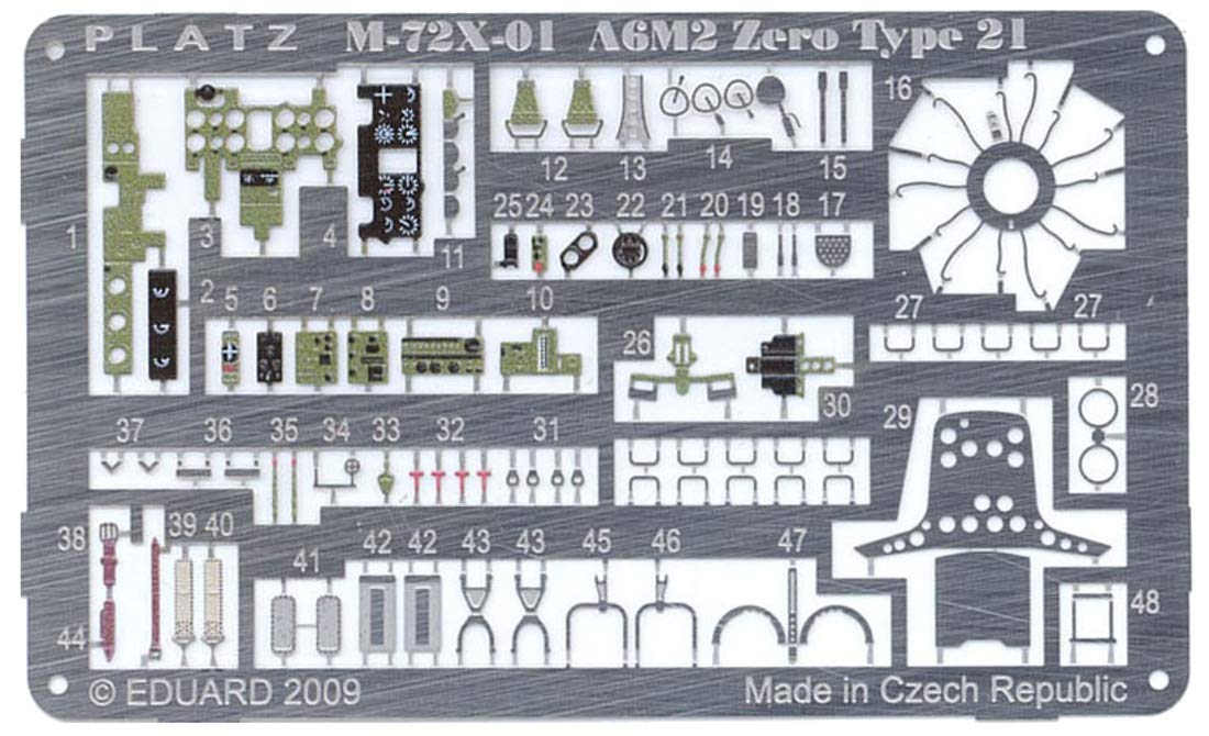 Amazon | プラッツ 日本海軍 零式艦上戦闘機21型エッチング プラモデル