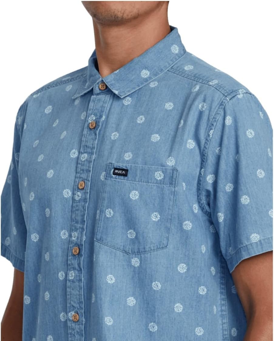 RVCA Men's Frame Chambray S/S