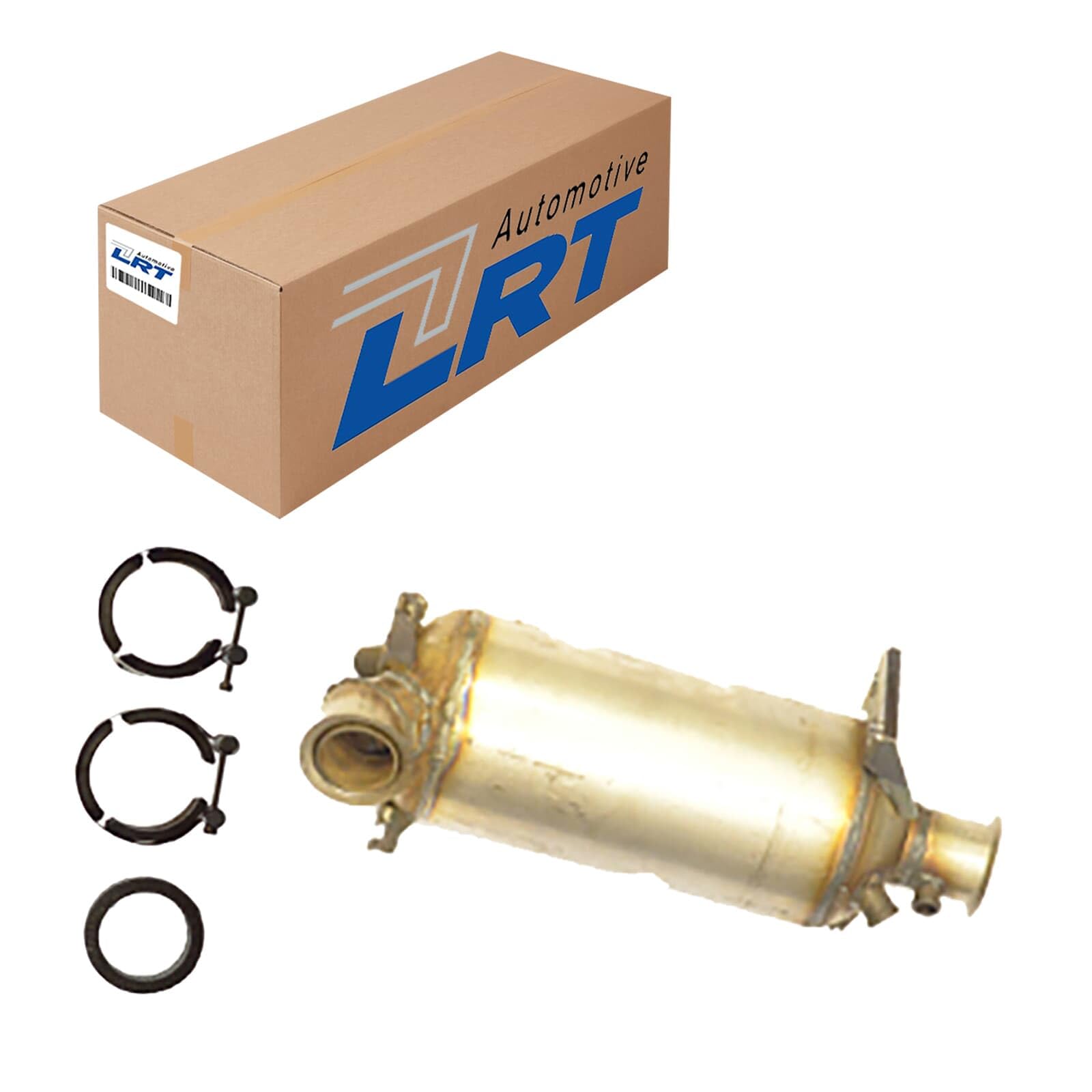 LRT DPF4014 Abgasanlage Diesel Compatible con VW Multivan T5 7HM, 7HN, 7HF, 7EF, 7EM, 7EN Transporter T5 Furgoneta 7HA, 7HH, 7EA, 7EH Transporter T5 Bus 7HB, 7HJ, 7EB, 7EJ, 7EF, 7EG, 7HF, 7EC