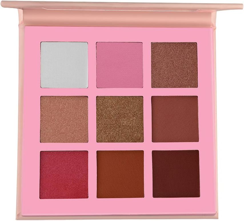 Professional 9 Colors Eye shadow palette 3 Shimmer & 6 Matte Pink Princess Long Lasting Eyeshadow Palette Mermaid Pigmented Shimmer Glitter Waterproof Makeup Pallet