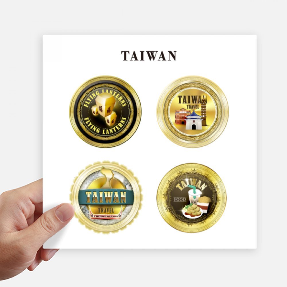 Stickers de Taiwán para identificar maletas y proteger portátiles pegatinas de 20cm
