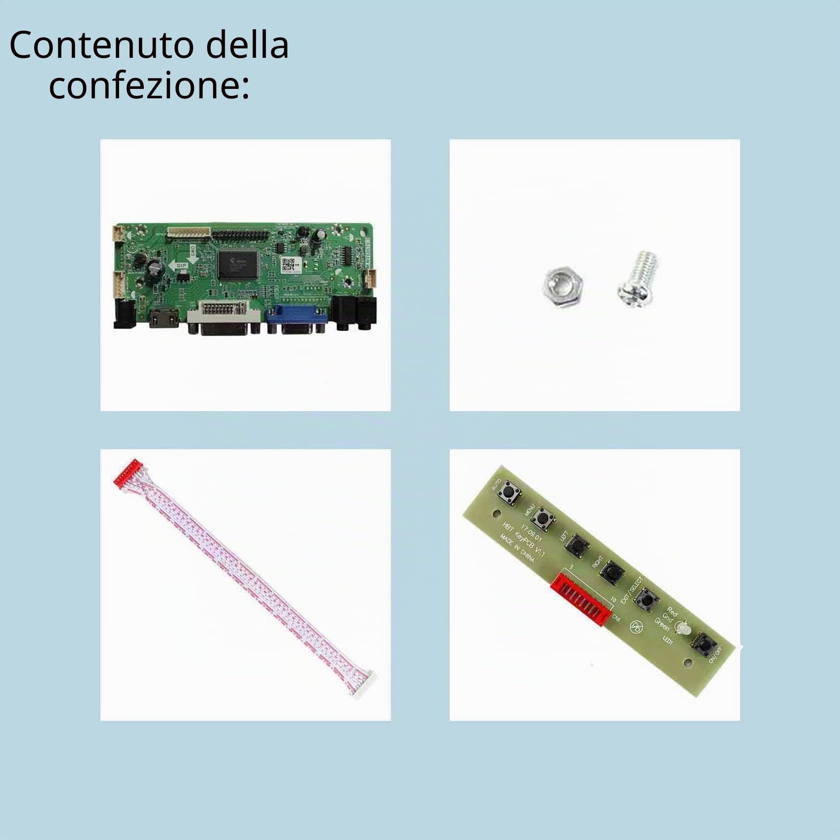 VSDISPLAY Scheda LVDs per schermo da gioco LCD 4:3 30pin 17" 1280x960 | DV170YGZ-N10 DV170YGM-N10