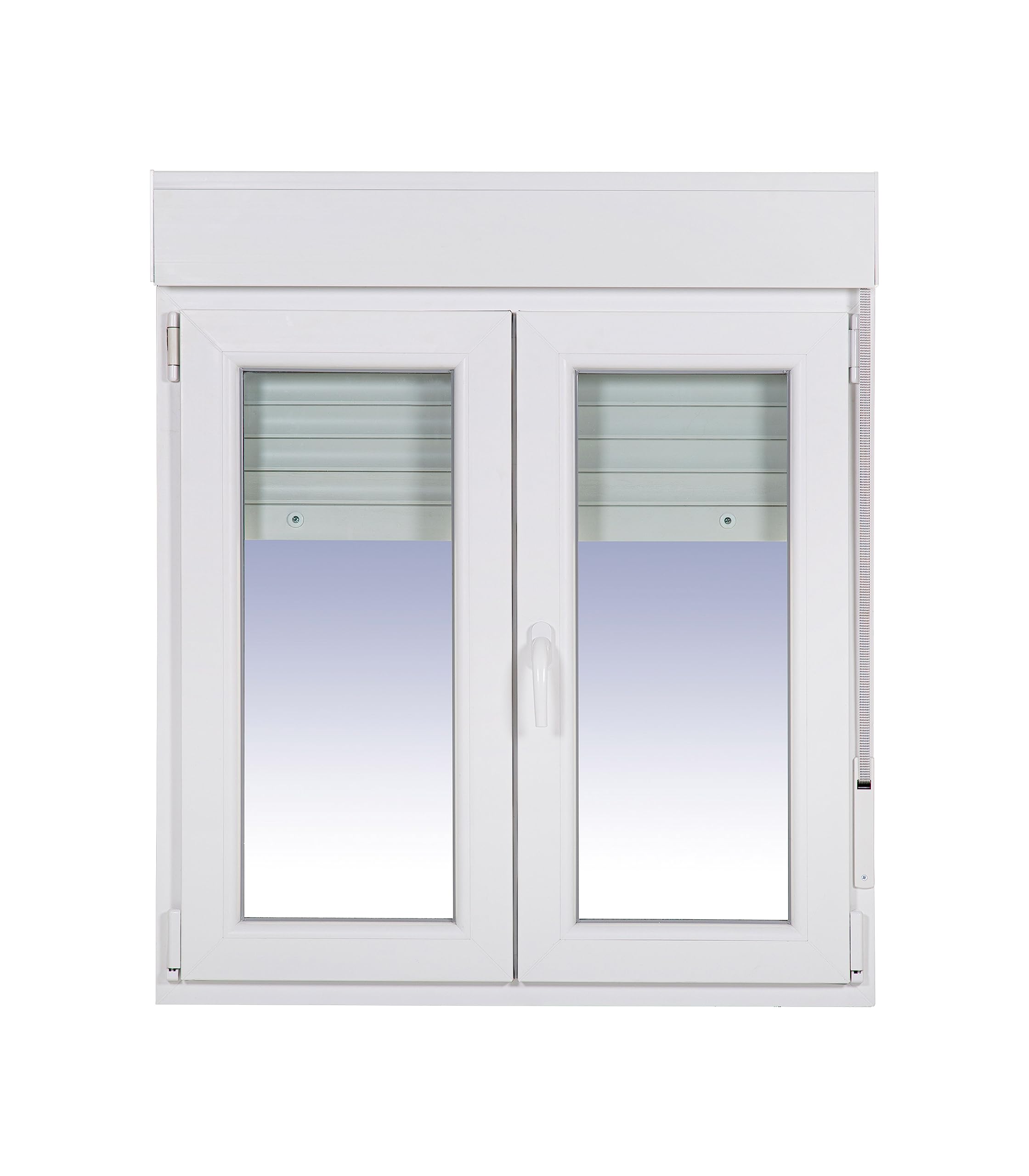 Ventanastock PVC 1000x1355 Practicable Oscilobatiente 2 hojas con Persiana de PVC