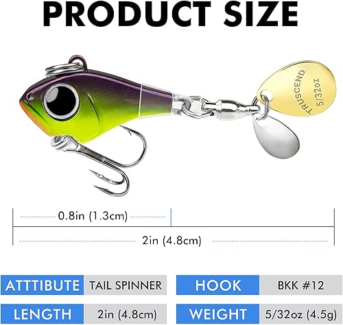 Miniatura 6 de TRUSCEND Ultimate Search Bait con vibración de natación intermitente y acción de jigging, señuelos de pesca fáciles de atrapar para todas