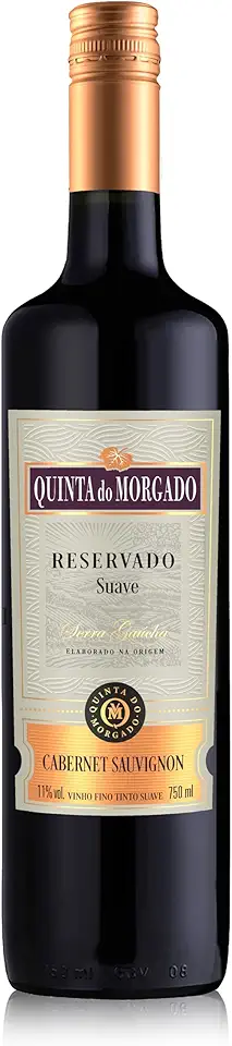 VINHO QUINTA DO MORGADO RESERVADO CABERNET SUAVE 750 mL