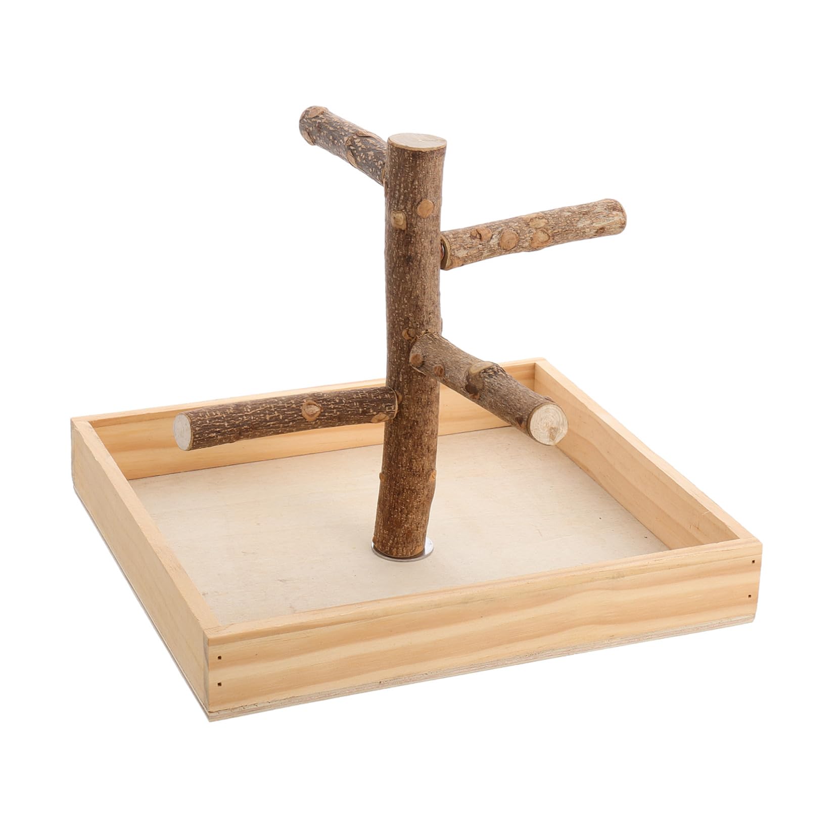 ARTIBETTER de Juego para Pájaros de Madera Portátil Ramas de Actividad, Percha para Loros Pequeño, Soporte para Perchas de Pájaros Adecuado para Entrenamiento y Ejercicio de Aves
