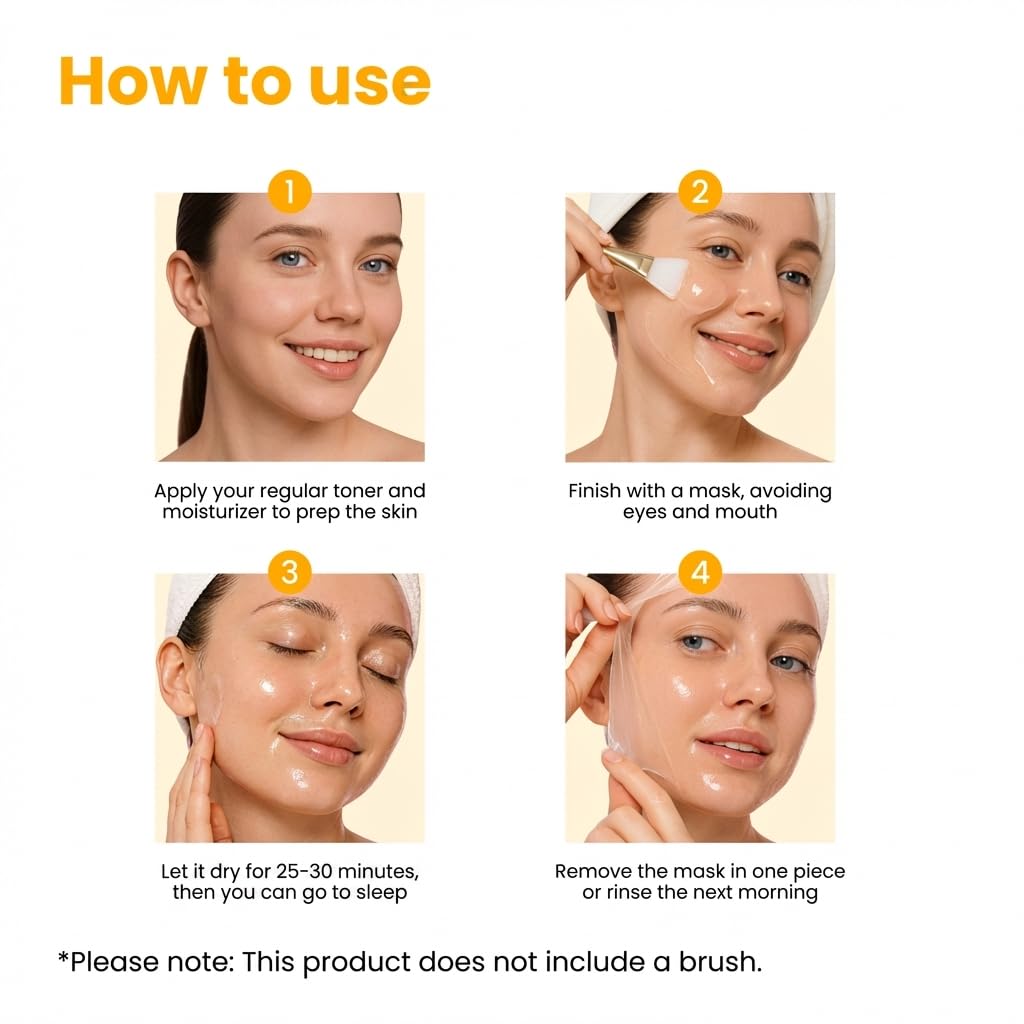 QUIA Turmeric + Kojic Acid Overnight Wrapping Mask for Glowing Skin