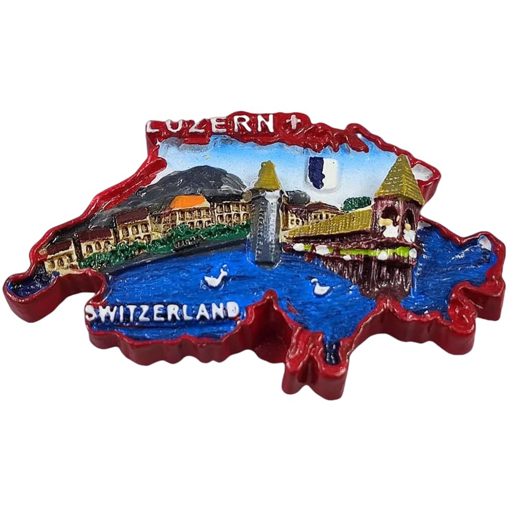 Magnete Da Frigorifero Souvenir Di Klosters, Svizzera – Realizzato In Resina, Dimensioni 7x6 Cm, Regalo Di Viaggio