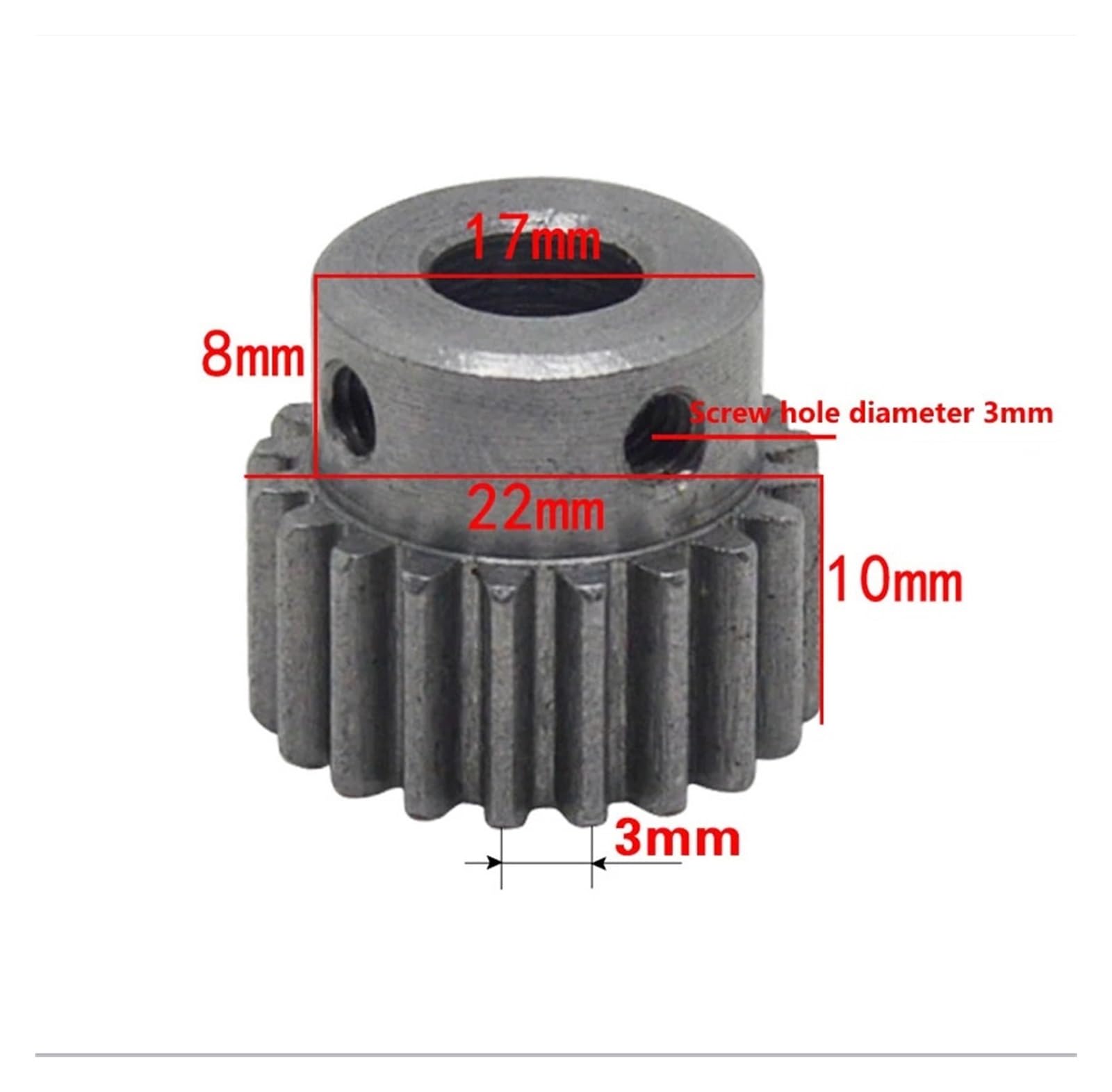Bevel Gear Pinion Hardware Mechanical Motor Gear 1 Motor 20 Teeth 1M207 Tooth Micro Metal Wheel Hole Small Motor Accessories Inner Hole 6/7 /8/10/ 12mm(8mm)