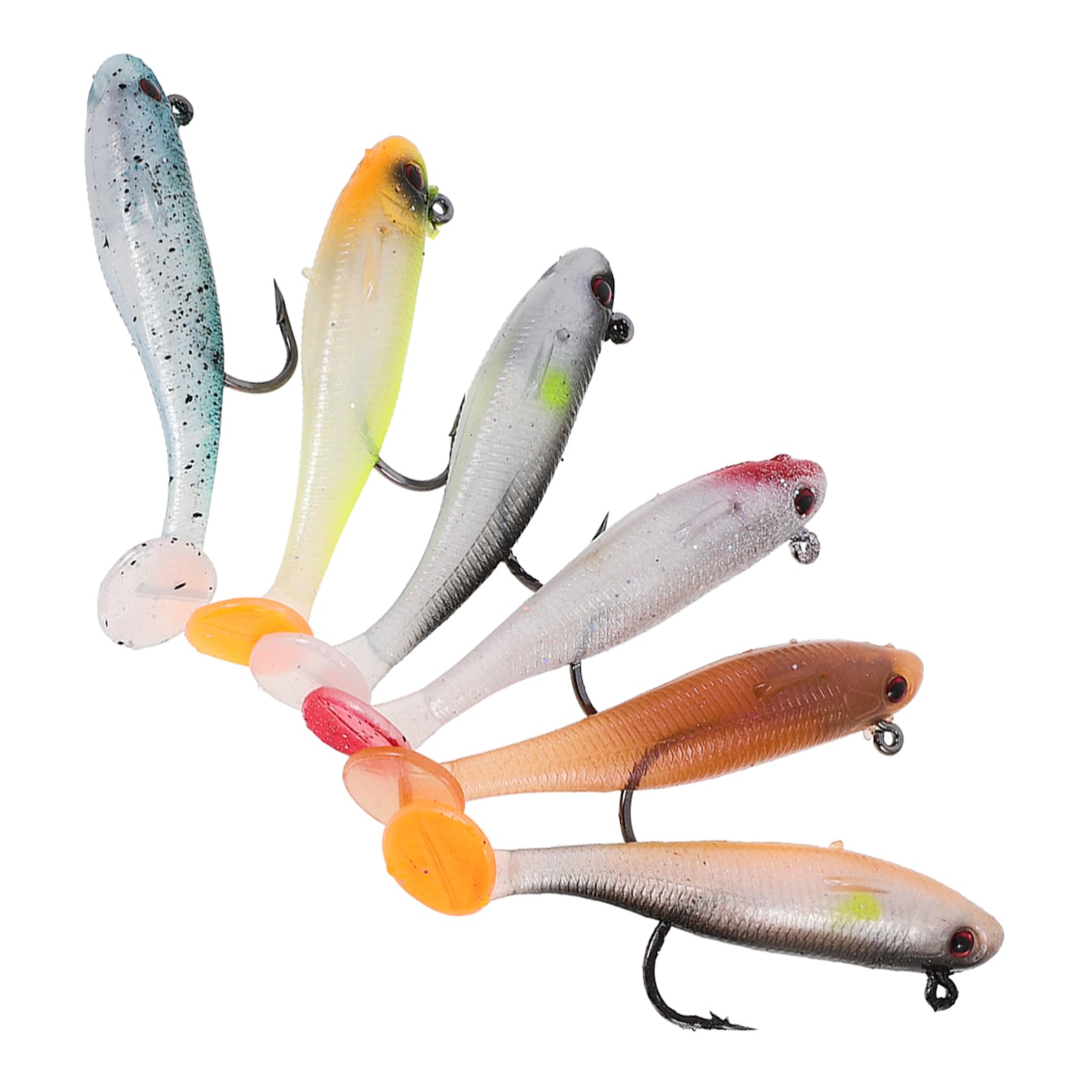 Mipcase Pièces appât pour la pêche Bar Appât de Simulation 3D Fournitures de pêche Petit leurre de pêche leurres de pêche Portables équipement de pêche Artificielle Acier Inoxydable