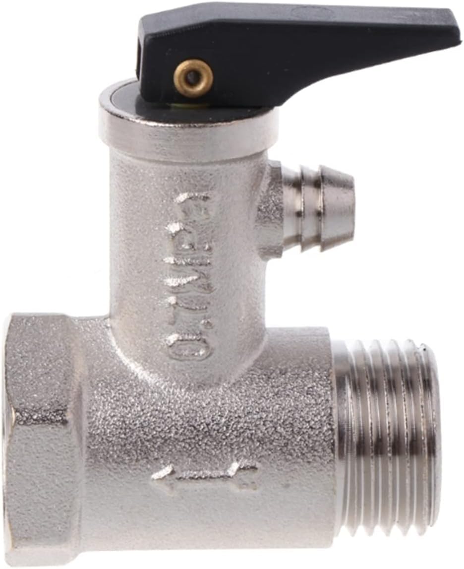 Ball Valve, Pressure Relief Valve, Brass G1/2" DN15 0.7mpa Safety