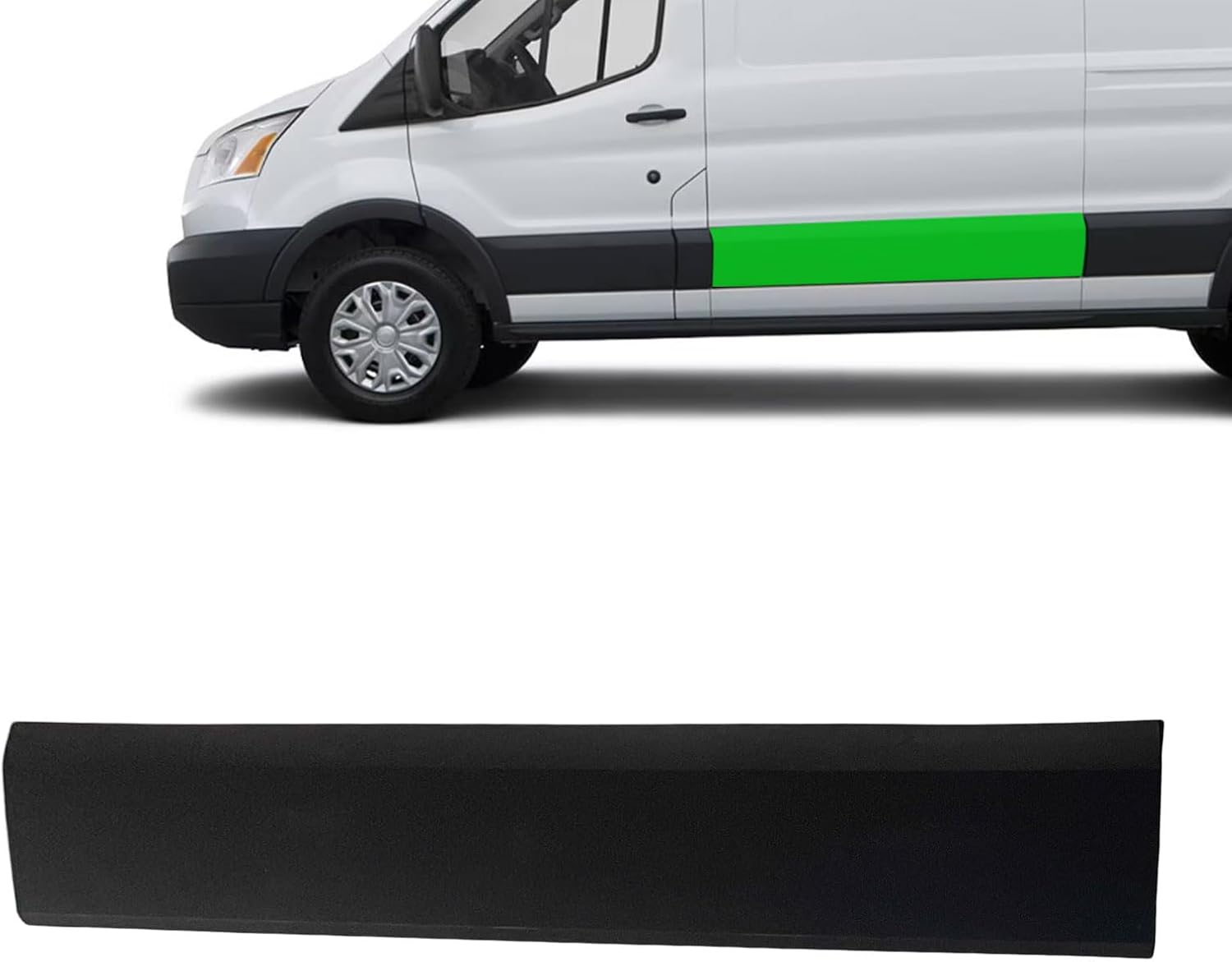 Side Sliding Door Body Lower Molding Panel Fits for Ford Transit-150 Transit-250 Transit-350 Transit-350HD 2015 2016 2017 2018 2019 2020 2021 2022 2023 2024 (Left Drvier Side)
