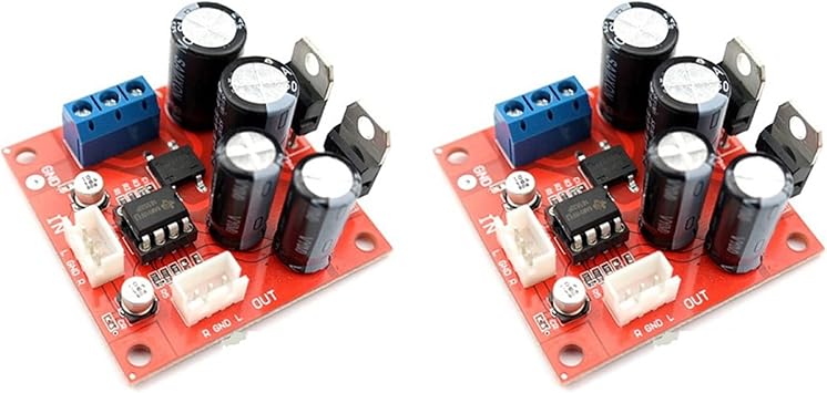 2X NE5532 Preamplifier Board Vinyl Record Player MM Phono Preamplifier Preamp Board NE5532 OP Amp Dual AC 5-16V