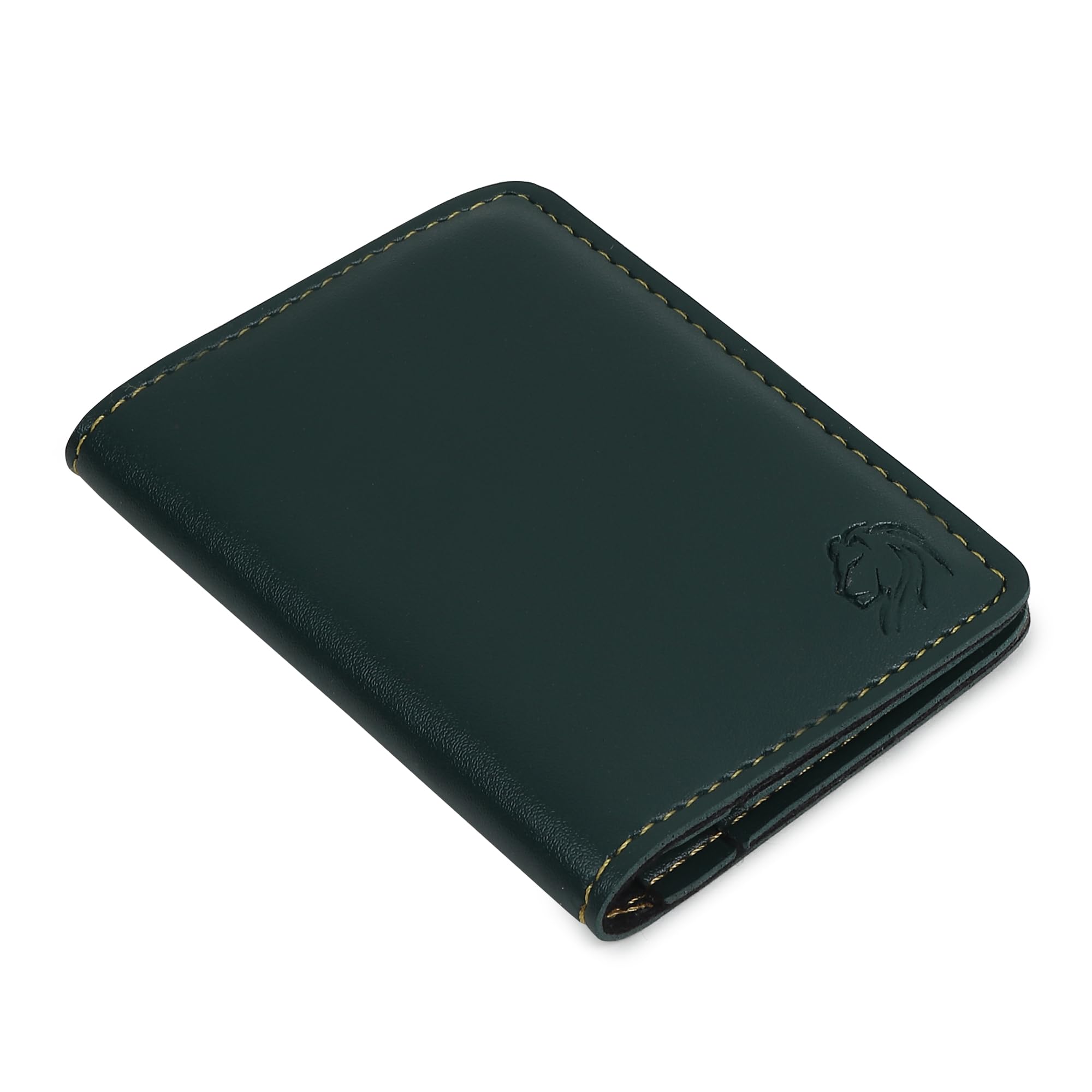 vemilio quality meets affordability VEMILIO Vegan Leather Card Holder Wallet for Men & Women | Slim Bi-Fold Design | RFID Protected | Button Closure | 3-4 Card Slots | Durable & Travel-Friendly (Black)-picture-47