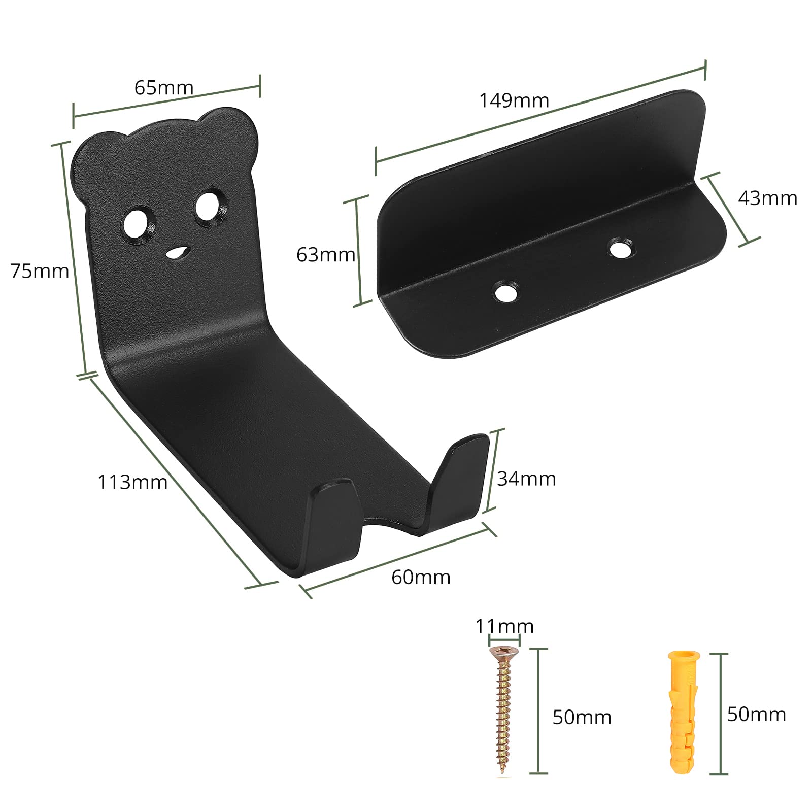 EYPINS Soporte de pared para bicicleta, soporte horizontal para bicicleta, soporte de pared para bicicleta, soporte para bicicleta eléctrica, híbrida, de montaña, para interior garaje y hogar
