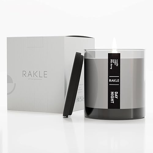 Miniatura 9 de RAKLE Candles for Home - Vela perfumada de flor de naranja de 7.4 onzas, tarro de vela de mezcla de cera de soja prémium con tapa para el hogar,