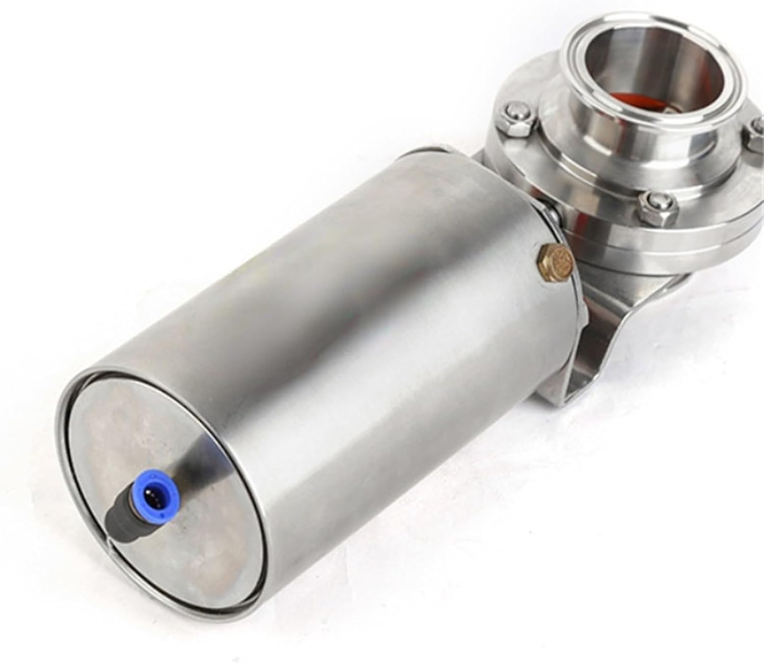 Food Grade Stainless Steel Pneumatic Butterfly Valve with Tri Clamp(6 in)