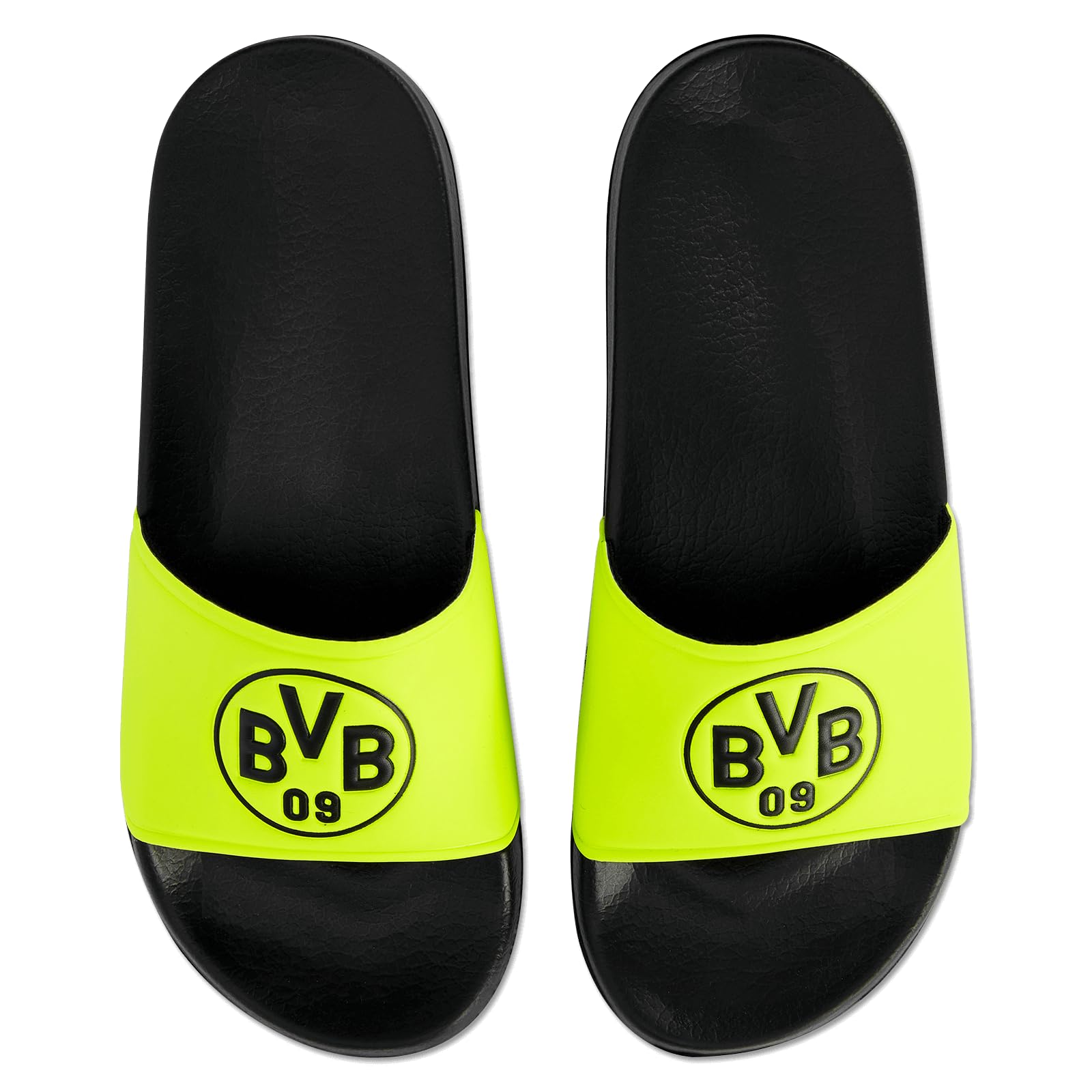 Borussia Dortmund Unisex - Adult BVB Bath Slippers, Neon, Black, 41/42 EU